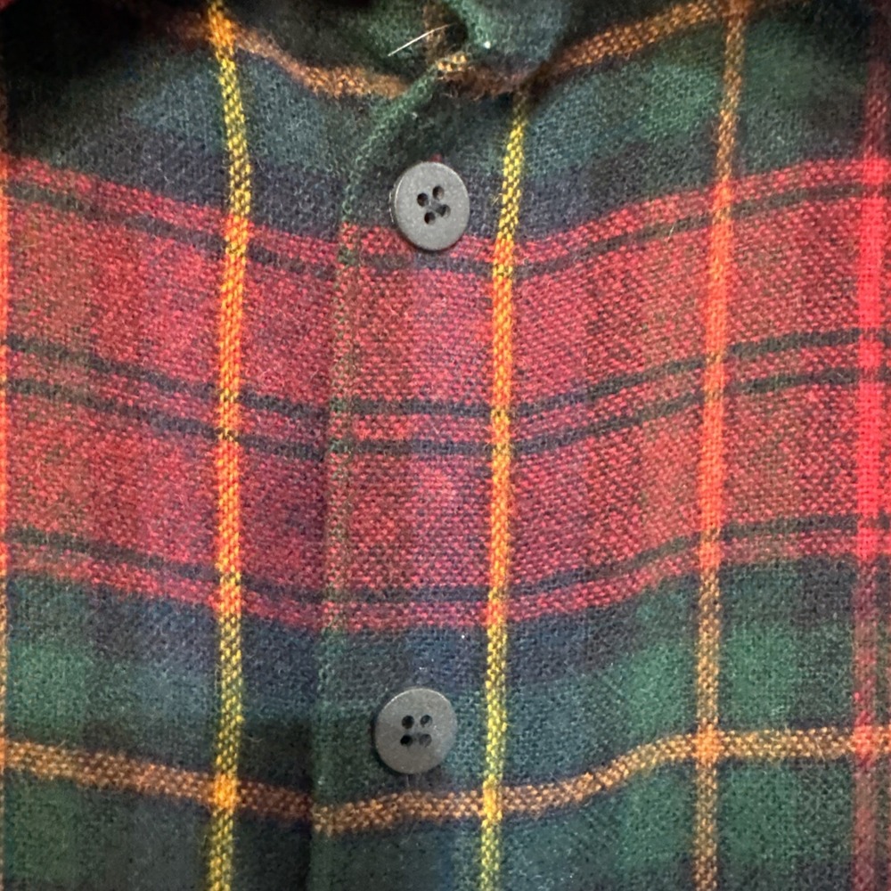 Men's Woolrich Plaid Shirt Size XL made In USA #042 - Picture 6 of 16